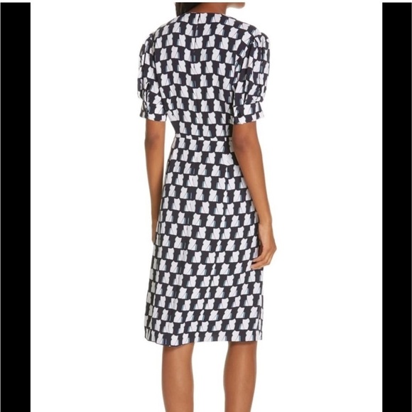 Lewit Navy Blue and White Dress - Picture 2 of 11